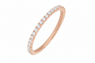 18K White Gold Tdw. 0.40ct Diamond Band Ring