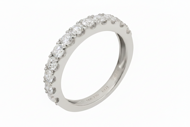 18K Yellow Gold Tdw. 0.94ct Diamond Band Ring
