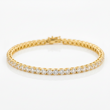 9K Gold 9.00ct Lab Grown Diamond Tennis Bracelet