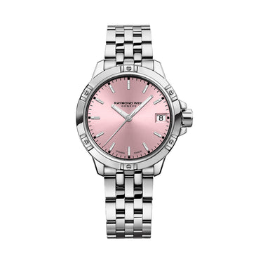 Raymond Weil - Tango Classic Ladies Quartz Pink Dial Steel Date Watch 30mm | Raymond Weil Watches Melbourne | Raymond Weil Watches Australia | H&H Jewellery