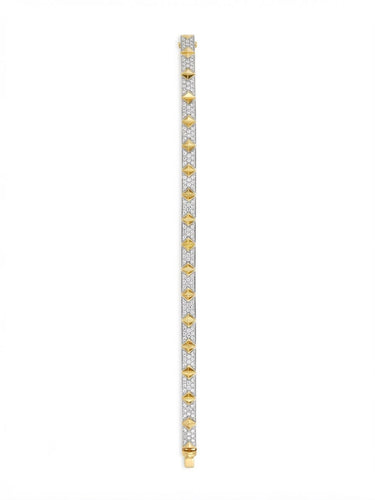 18K Yellow Gold 192 Diamond Tdw 3.06ct Natural Diamond Bracelet