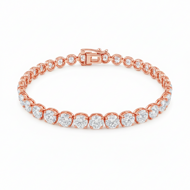 10K 10ct Lab Grown Diamond Tennis Bracelet