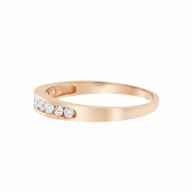 9K White Gold Tdw. 0.20ct Diamond Band Ring