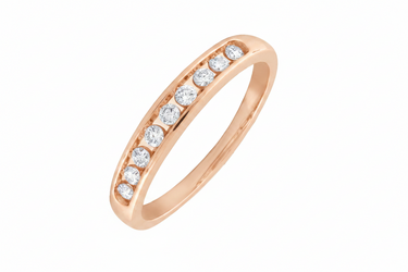 9K White Gold Tdw. 0.20ct Diamond Band Ring