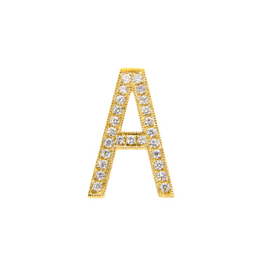 18K Yellow Gold Diamond 'A' Initial Pendant | Gold & Diamond Initial Pendants Melbourne | Gold & Diamond Initial Pendants Australia | H&H Jewellery