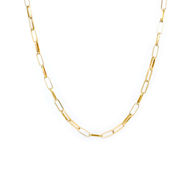 9K Yellow Gold Long Box Paper Clip Necklace | Gold Diamond Necklace | Gold Cross Necklace Australia | Rose Gold Necklace | Gold Cross Necklace Melbourne | Gold Diamond Pendant Necklace | Gold Necklace For Women | H&H Jewellery