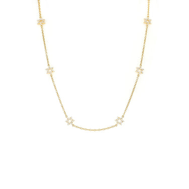 18K Yellow Gold Tdw. 0.82ct Diamond Star of David Necklace | Gold Diamond Necklace | Gold Cross Necklace Australia | Rose Gold Necklace | Gold Cross Necklace Melbourne | Gold Diamond Pendant Necklace | Gold Necklace For Women | H&H Jewellery