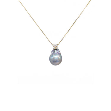 18K Yellow Gold Tahitian Baroque Pearl Necklace | Pearl Jewellery Australia | Pearl Jewellery Melbourne | Pearl Necklace Australia | H&H Jewellery