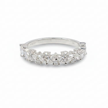 18K White Gold Tdw. 0.62ct Diamond Ring - 20752620