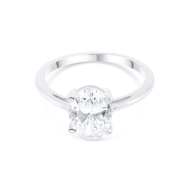 14K Gold Oval Cut 1.50ct Lab-Grown Diamond Engagement Ring