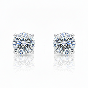 9K Gold Tdw 1.00ct Lab Grown Diamond Stud Earring