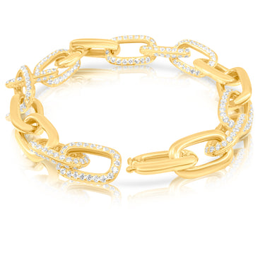 18K Yellow Gold Tdw. 8.02ct Diamond Bracelet - 20759902