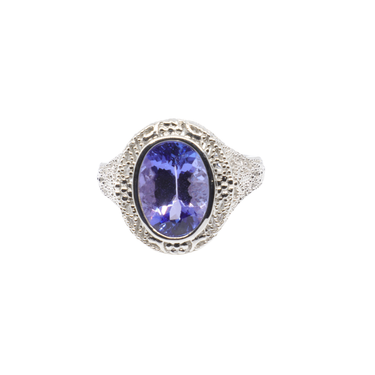 18K White Gold Tanzanite Ring - 20764715