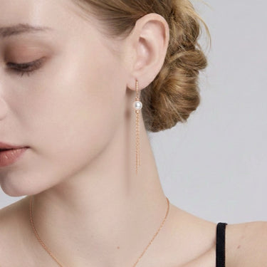 18K Rose Gold South Sea Pearl Drop Earring - 20786410