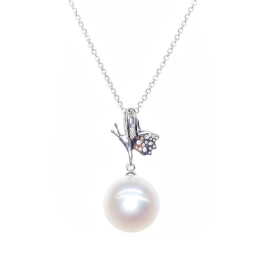 18K White Gold South Sea Pearl Necklace - 20751944
