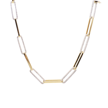 18K Yellow and White Gold Diamond Necklace | Gold Diamond Necklace | Gold Cross Necklace Australia | Rose Gold Necklace | Gold Cross Necklace Melbourne | Gold Diamond Pendant Necklace | Gold Necklace For Women | H&H Jewellery