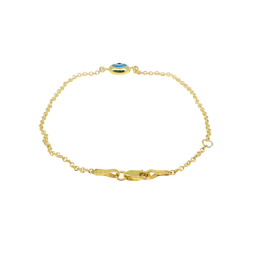 9K Yellow Gold Eye Bracelet - 20766085