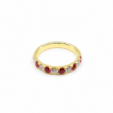 18K Yellow Gold Ruby and Diamond Ring - 20774080