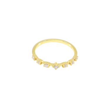 18K Yellow Gold Diamond Ring - 20773373