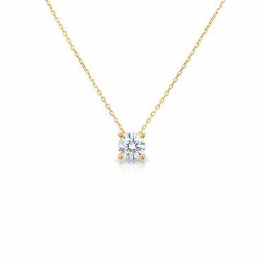 9K Gold 1.00ct Lab Grown Diamond Necklace