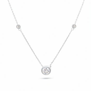 9K Gold Lab Grown Diamonds Necklace
