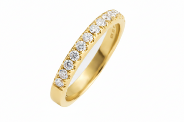 18K Gold Tdw 0.41ct Diamond Band Ring