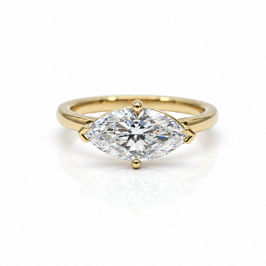 9K Gold 2.00CT VS/FG Lab Grown Diamond Solitaire Engagement Ring