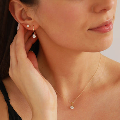 9K Yellow Gold Tdw. 0.33ct Diamond Cluster Stud Earrings | Gold & Diamond Earrings Melbourne | Gold & Diamond Earrings Australia | H&H Jewellery 