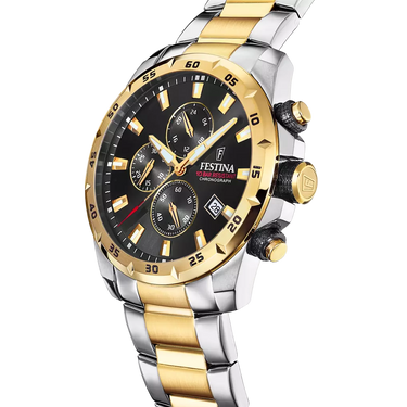 Festina F20562/4 Black Dial Men's Watch, Steel Bracelet