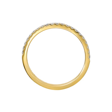 18K Yellow Gold Tdw. 0.21ct Diamond Band Ring - 20738594