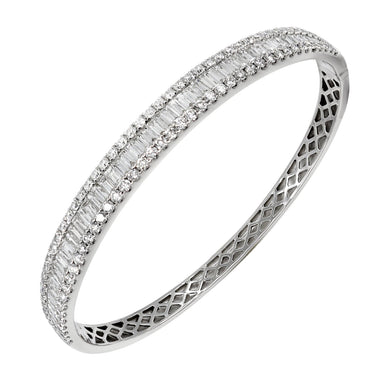 18K White Gold Tdw. 4.50ct Diamond Bangle | Diamond Bangle Melbourne | Diamond Bangle Australia | H&H Jewellery
