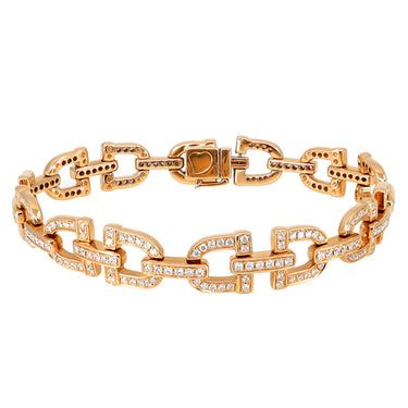 18K Rose Gold Tdw 1.92ct Bracelet | Gold Bracelet Melbourne | Gold Bracelet Australia | H&H Jewellery