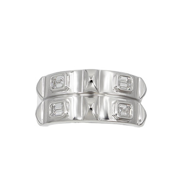18K White Gold Tdw. 0.60ct Diamond Ring - 20734091