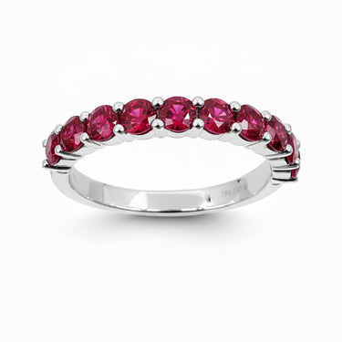 18K White Gold 1.35ct Ruby Ring - 20738525