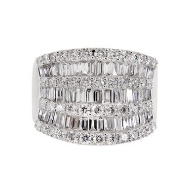 18K White Gold Tdw. 2.10ct Diamond Ring - 20599300