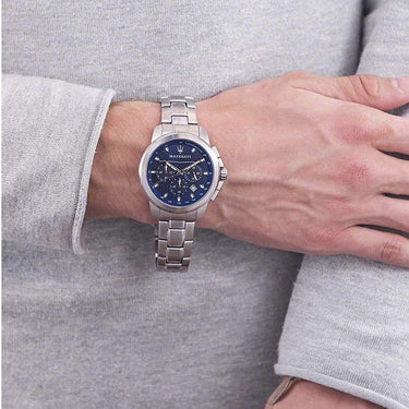 Maserati SUCCESSO 44mm Blue Watch R8873621002