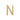 18K Yellow Gold Diamond 'N' Initial Pendant - 20752057