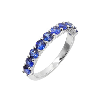 18K White Gold 1.16ct Sapphire Ring | Sapphire and Diamond Earrings Melbourne | Sapphire and Diamond Earrings Australia | H&H Jewellery