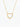 9K Yellow Gold 1D 0.02ct HI/SI Diamond Heart Necklace