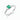 18K White Gold 0.45ct Emerald and Diamond Ring | Diamond Rings Melbourne | Engagement Rings Melbourne | Wedding Rings Melbourne | H&H Jewellery