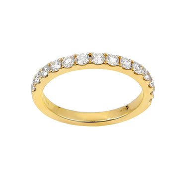 18K Yellow Gold Tdw. 0.60ct Diamond Band Ring - 20738631