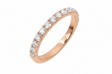 18K Yellow Gold Tdw. 0.60ct Diamond Band Ring