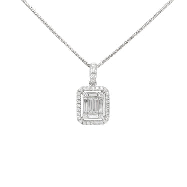 18K White Gold Tdw. 0.932ct Diamond Pendant | Gold Diamond Necklace | Gold Cross Necklace Australia | Rose Gold Necklace | Gold Cross Necklace Melbourne | Gold Diamond Pendant Necklace | Gold Necklace For Women | H&H Jewellery