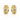 18K Yellow Gold Tdw. 1.47ct Diamond Hoop Earring