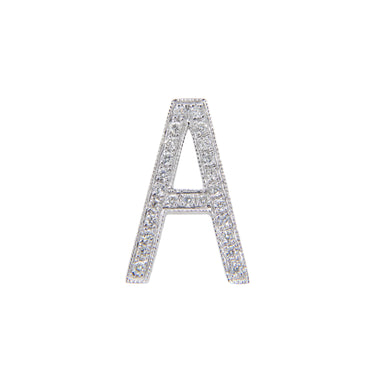 18K White Gold Diamond 'A' Initial Pendant | Gold & Diamond Initial Pendants Melbourne | Gold & Diamond Initial Pendants Australia | H&H Jewellery
