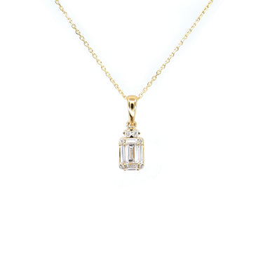 18K Yellow Gold Tdw. 0.31ct Diamond Pendant | Gold Diamond Necklace | Gold Cross Necklace Australia | Rose Gold Necklace | Gold Cross Necklace Melbourne | Gold Diamond Pendant Necklace | Gold Necklace For Women | H&H Jewellery
