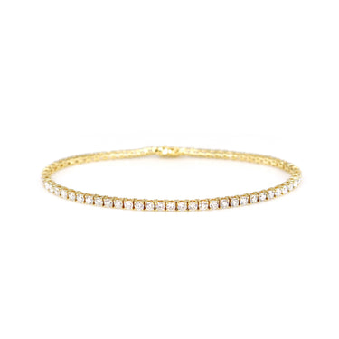 18K Yellow Gold Tdw. 3.29ct Diamond Tennis Bracelet | Diamond Tennis Bracelet Melbourne | Diamond Tennis Bracelet Australia | H&H Jewellery