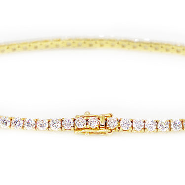 18K Yellow Gold Tdw. 3.29ct Diamond Tennis Bracelet | Diamond Tennis Bracelet Melbourne | Diamond Tennis Bracelet Australia | H&H Jewellery