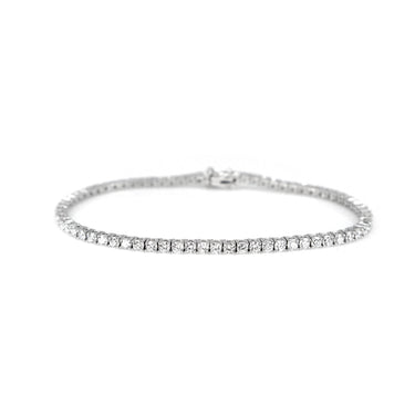 18K White Gold Tdw. 3.52ct Diamond Tennis Bracelet | Diamond Tennis Bracelet Melbourne | Diamond Tennis Bracelet Australia | H&H Jewellery