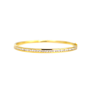 18K Yellow Gold Tdw. 1.35ct Diamond Bangle | Diamond Tennis Bracelet Melbourne | Diamond Tennis Bracelet Australia | H&H Jewellery